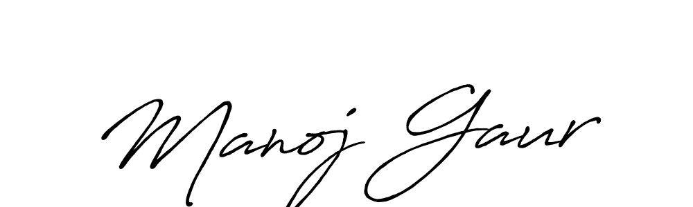 It looks lik you need a new signature style for name Manoj Gaur. Design unique handwritten (Antro_Vectra_Bolder) signature with our free signature maker in just a few clicks. Manoj Gaur signature style 7 images and pictures png