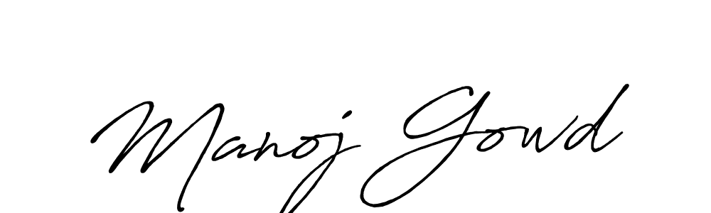 if you are searching for the best signature style for your name Manoj Gowd. so please give up your signature search. here we have designed multiple signature styles  using Antro_Vectra_Bolder. Manoj Gowd signature style 7 images and pictures png