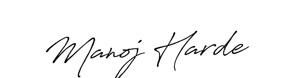How to make Manoj Harde signature? Antro_Vectra_Bolder is a professional autograph style. Create handwritten signature for Manoj Harde name. Manoj Harde signature style 7 images and pictures png