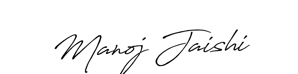 It looks lik you need a new signature style for name Manoj Jaishi. Design unique handwritten (Antro_Vectra_Bolder) signature with our free signature maker in just a few clicks. Manoj Jaishi signature style 7 images and pictures png