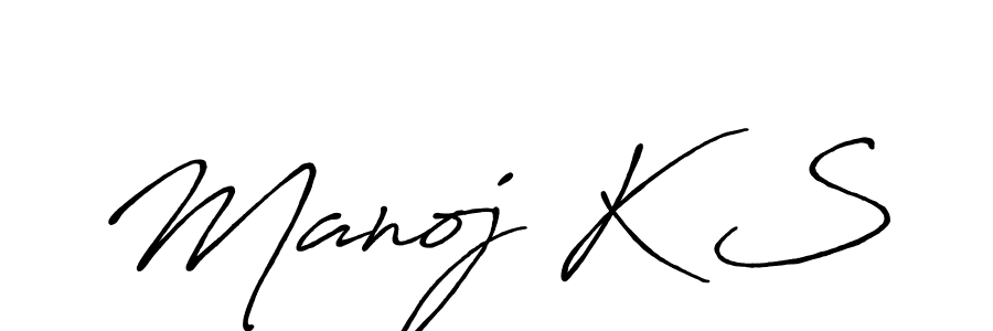 You should practise on your own different ways (Antro_Vectra_Bolder) to write your name (Manoj K S) in signature. don't let someone else do it for you. Manoj K S signature style 7 images and pictures png
