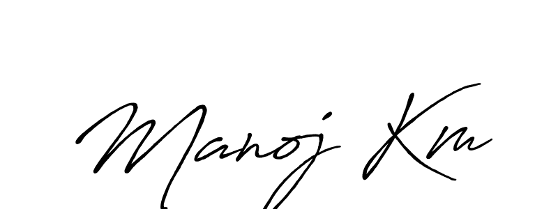 Best and Professional Signature Style for Manoj Km. Antro_Vectra_Bolder Best Signature Style Collection. Manoj Km signature style 7 images and pictures png