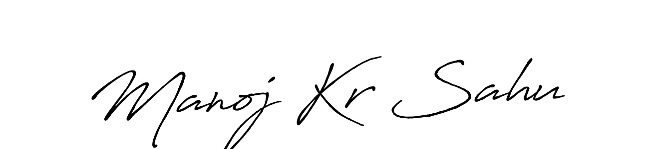 Also You can easily find your signature by using the search form. We will create Manoj Kr Sahu name handwritten signature images for you free of cost using Antro_Vectra_Bolder sign style. Manoj Kr Sahu signature style 7 images and pictures png