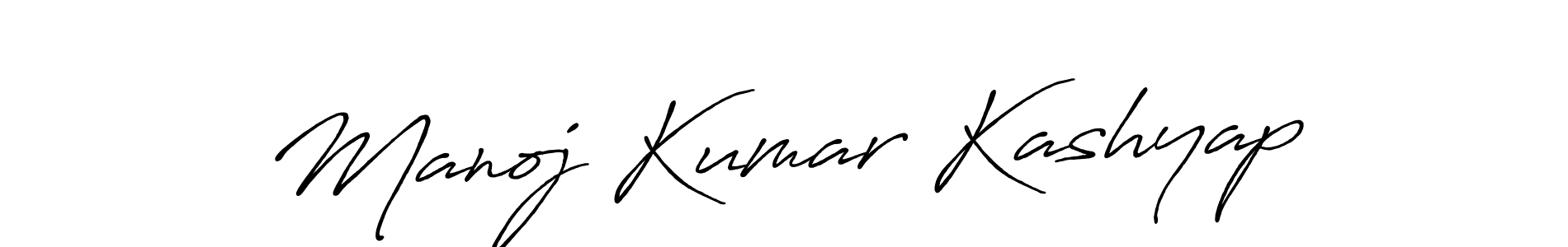 Manoj Kumar Kashyap stylish signature style. Best Handwritten Sign (Antro_Vectra_Bolder) for my name. Handwritten Signature Collection Ideas for my name Manoj Kumar Kashyap. Manoj Kumar Kashyap signature style 7 images and pictures png