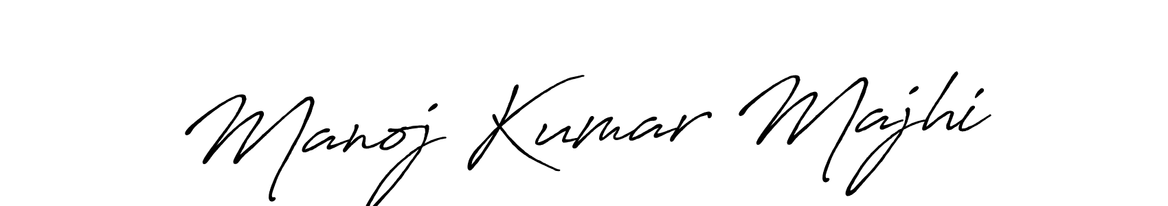 Make a beautiful signature design for name Manoj Kumar Majhi. With this signature (Antro_Vectra_Bolder) style, you can create a handwritten signature for free. Manoj Kumar Majhi signature style 7 images and pictures png