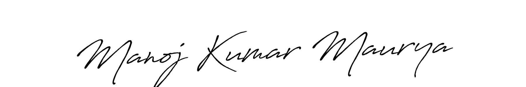 Manoj Kumar Maurya stylish signature style. Best Handwritten Sign (Antro_Vectra_Bolder) for my name. Handwritten Signature Collection Ideas for my name Manoj Kumar Maurya. Manoj Kumar Maurya signature style 7 images and pictures png