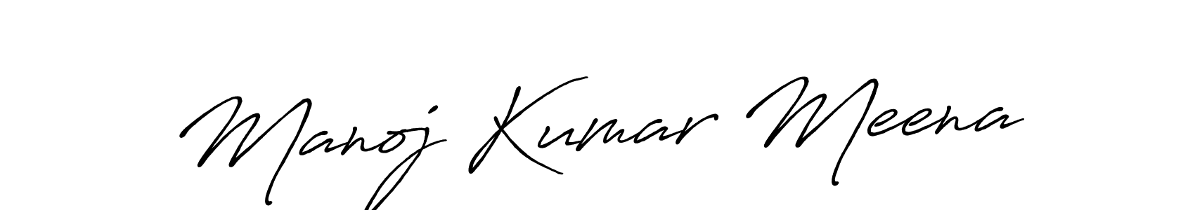 Manoj Kumar Meena stylish signature style. Best Handwritten Sign (Antro_Vectra_Bolder) for my name. Handwritten Signature Collection Ideas for my name Manoj Kumar Meena. Manoj Kumar Meena signature style 7 images and pictures png
