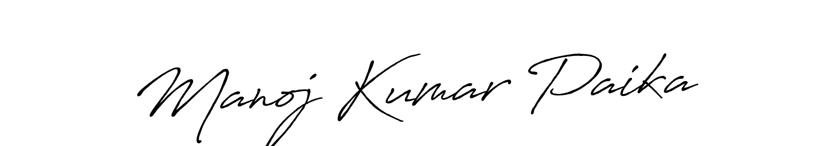 Antro_Vectra_Bolder is a professional signature style that is perfect for those who want to add a touch of class to their signature. It is also a great choice for those who want to make their signature more unique. Get Manoj Kumar Paika name to fancy signature for free. Manoj Kumar Paika signature style 7 images and pictures png