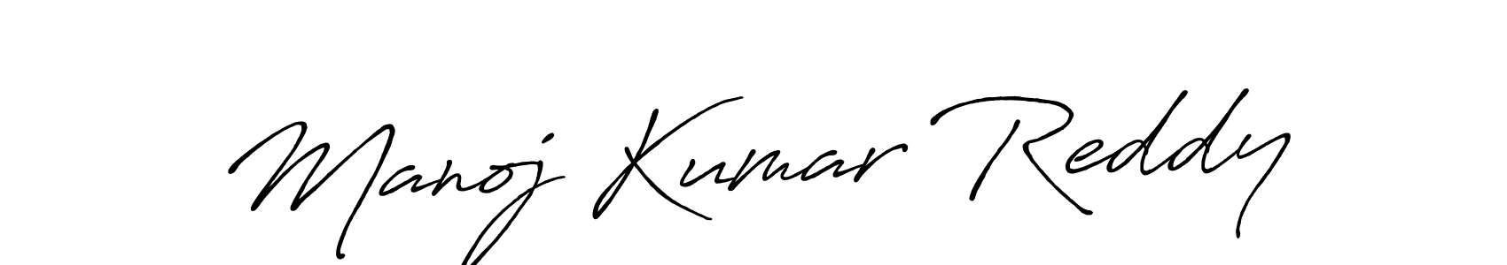 Use a signature maker to create a handwritten signature online. With this signature software, you can design (Antro_Vectra_Bolder) your own signature for name Manoj Kumar Reddy. Manoj Kumar Reddy signature style 7 images and pictures png