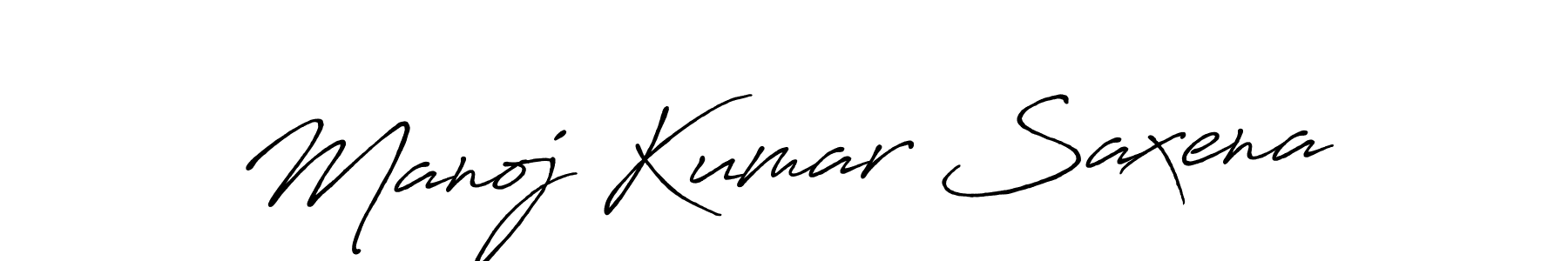 Manoj Kumar Saxena stylish signature style. Best Handwritten Sign (Antro_Vectra_Bolder) for my name. Handwritten Signature Collection Ideas for my name Manoj Kumar Saxena. Manoj Kumar Saxena signature style 7 images and pictures png