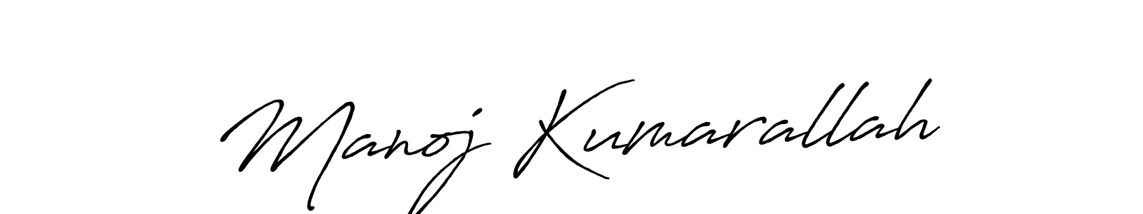 Antro_Vectra_Bolder is a professional signature style that is perfect for those who want to add a touch of class to their signature. It is also a great choice for those who want to make their signature more unique. Get Manoj Kumarallah name to fancy signature for free. Manoj Kumarallah signature style 7 images and pictures png