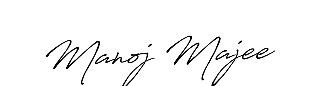 Create a beautiful signature design for name Manoj Majee. With this signature (Antro_Vectra_Bolder) fonts, you can make a handwritten signature for free. Manoj Majee signature style 7 images and pictures png