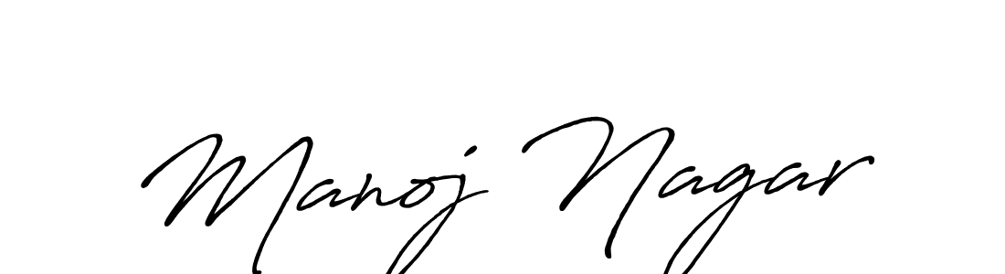 Use a signature maker to create a handwritten signature online. With this signature software, you can design (Antro_Vectra_Bolder) your own signature for name Manoj Nagar. Manoj Nagar signature style 7 images and pictures png