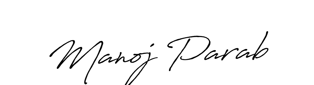 How to make Manoj Parab signature? Antro_Vectra_Bolder is a professional autograph style. Create handwritten signature for Manoj Parab name. Manoj Parab signature style 7 images and pictures png