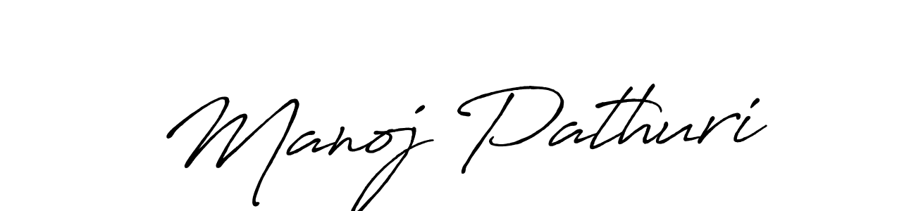 Also we have Manoj Pathuri name is the best signature style. Create professional handwritten signature collection using Antro_Vectra_Bolder autograph style. Manoj Pathuri signature style 7 images and pictures png