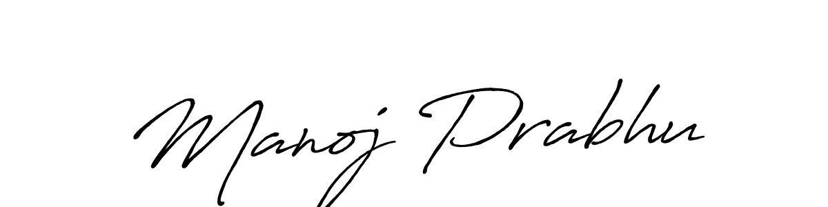 It looks lik you need a new signature style for name Manoj Prabhu. Design unique handwritten (Antro_Vectra_Bolder) signature with our free signature maker in just a few clicks. Manoj Prabhu signature style 7 images and pictures png