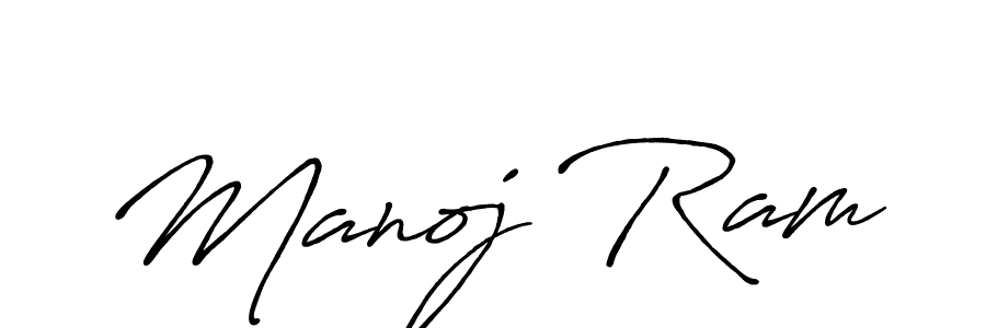 Also we have Manoj Ram name is the best signature style. Create professional handwritten signature collection using Antro_Vectra_Bolder autograph style. Manoj Ram signature style 7 images and pictures png