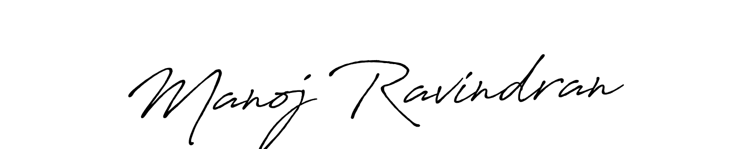 It looks lik you need a new signature style for name Manoj Ravindran. Design unique handwritten (Antro_Vectra_Bolder) signature with our free signature maker in just a few clicks. Manoj Ravindran signature style 7 images and pictures png