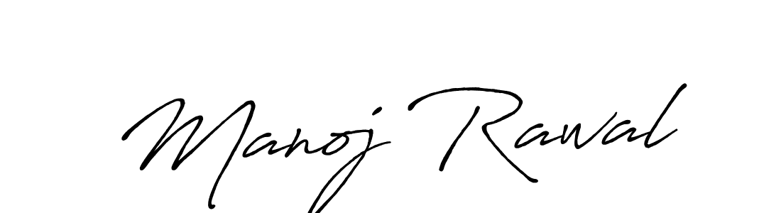 It looks lik you need a new signature style for name Manoj Rawal. Design unique handwritten (Antro_Vectra_Bolder) signature with our free signature maker in just a few clicks. Manoj Rawal signature style 7 images and pictures png