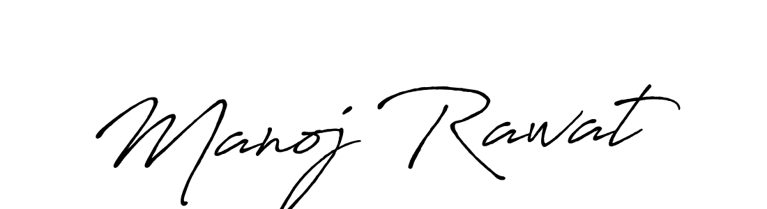 Manoj Rawat stylish signature style. Best Handwritten Sign (Antro_Vectra_Bolder) for my name. Handwritten Signature Collection Ideas for my name Manoj Rawat. Manoj Rawat signature style 7 images and pictures png