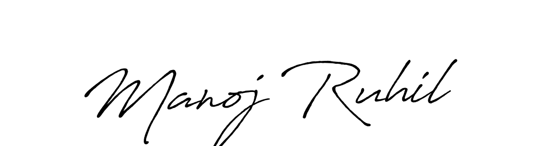 Here are the top 10 professional signature styles for the name Manoj Ruhil. These are the best autograph styles you can use for your name. Manoj Ruhil signature style 7 images and pictures png