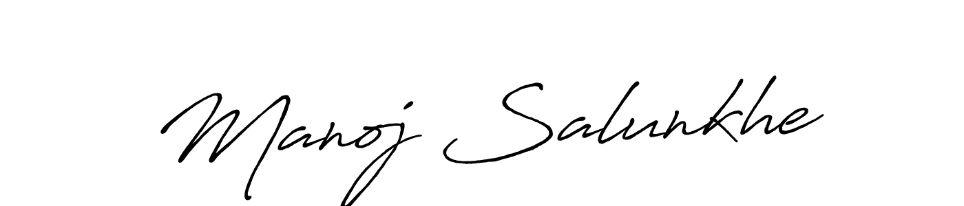 Make a short Manoj Salunkhe signature style. Manage your documents anywhere anytime using Antro_Vectra_Bolder. Create and add eSignatures, submit forms, share and send files easily. Manoj Salunkhe signature style 7 images and pictures png