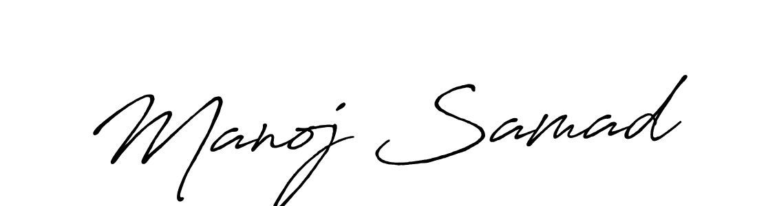 Also we have Manoj Samad name is the best signature style. Create professional handwritten signature collection using Antro_Vectra_Bolder autograph style. Manoj Samad signature style 7 images and pictures png