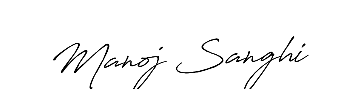 Make a beautiful signature design for name Manoj Sanghi. Use this online signature maker to create a handwritten signature for free. Manoj Sanghi signature style 7 images and pictures png