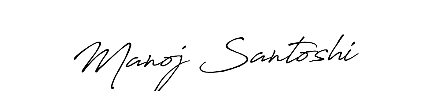 The best way (Antro_Vectra_Bolder) to make a short signature is to pick only two or three words in your name. The name Manoj Santoshi include a total of six letters. For converting this name. Manoj Santoshi signature style 7 images and pictures png