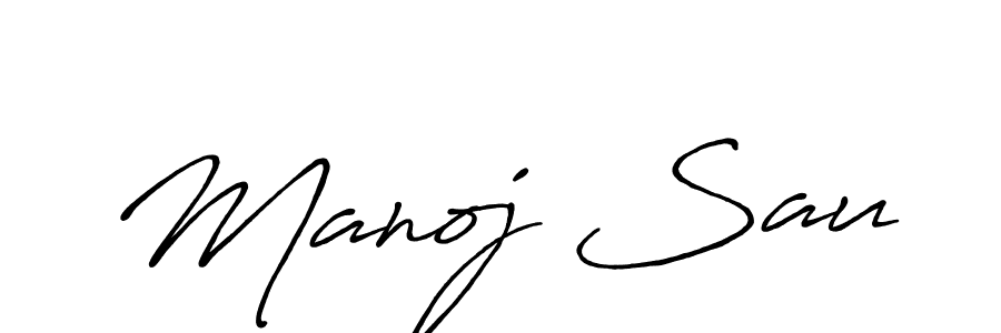 How to Draw Manoj Sau signature style? Antro_Vectra_Bolder is a latest design signature styles for name Manoj Sau. Manoj Sau signature style 7 images and pictures png