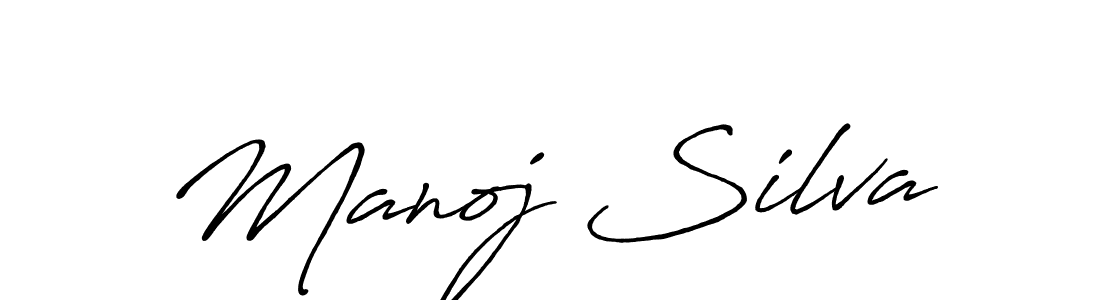 How to make Manoj Silva signature? Antro_Vectra_Bolder is a professional autograph style. Create handwritten signature for Manoj Silva name. Manoj Silva signature style 7 images and pictures png