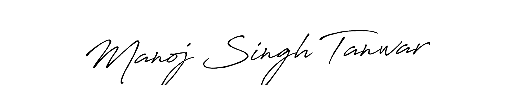 Manoj Singh Tanwar stylish signature style. Best Handwritten Sign (Antro_Vectra_Bolder) for my name. Handwritten Signature Collection Ideas for my name Manoj Singh Tanwar. Manoj Singh Tanwar signature style 7 images and pictures png