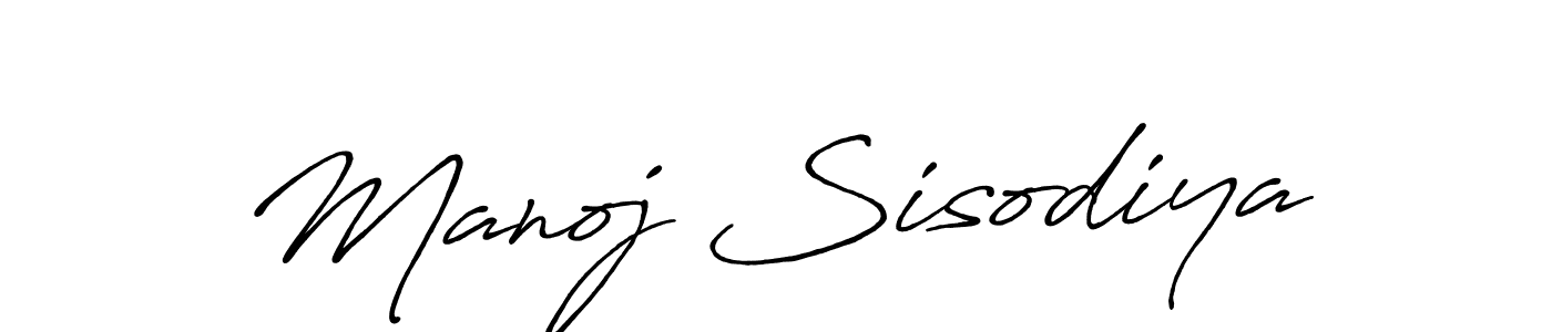 Also You can easily find your signature by using the search form. We will create Manoj Sisodiya name handwritten signature images for you free of cost using Antro_Vectra_Bolder sign style. Manoj Sisodiya signature style 7 images and pictures png