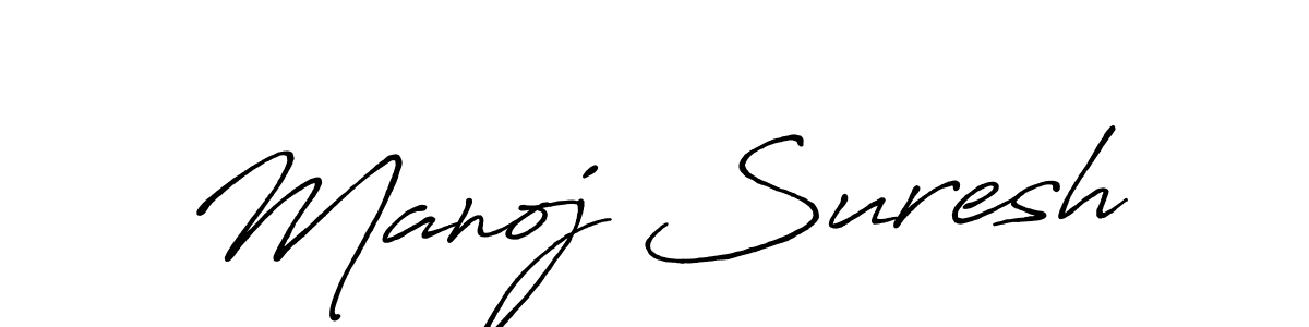 Similarly Antro_Vectra_Bolder is the best handwritten signature design. Signature creator online .You can use it as an online autograph creator for name Manoj Suresh. Manoj Suresh signature style 7 images and pictures png