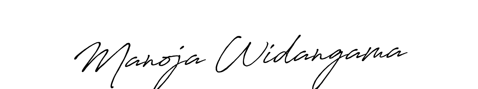 Manoja Widangama stylish signature style. Best Handwritten Sign (Antro_Vectra_Bolder) for my name. Handwritten Signature Collection Ideas for my name Manoja Widangama. Manoja Widangama signature style 7 images and pictures png