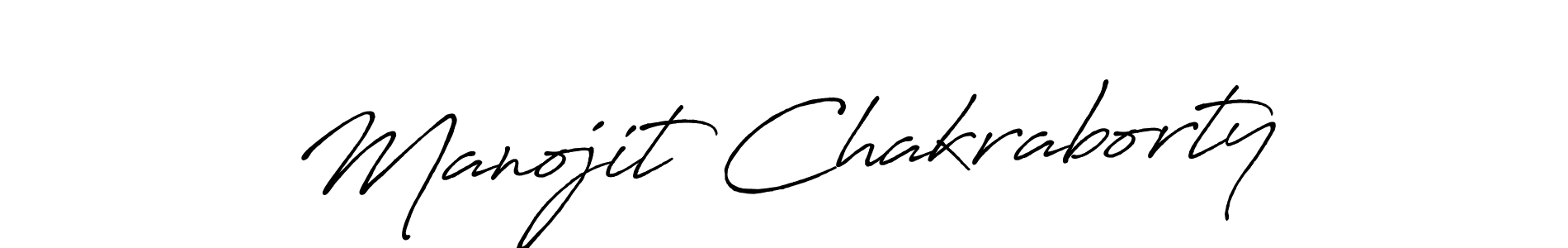 Also we have Manojit Chakraborty name is the best signature style. Create professional handwritten signature collection using Antro_Vectra_Bolder autograph style. Manojit Chakraborty signature style 7 images and pictures png
