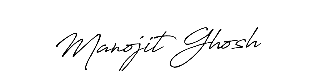 Design your own signature with our free online signature maker. With this signature software, you can create a handwritten (Antro_Vectra_Bolder) signature for name Manojit Ghosh. Manojit Ghosh signature style 7 images and pictures png