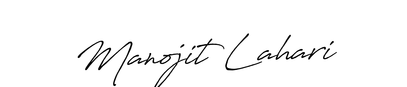 It looks lik you need a new signature style for name Manojit Lahari. Design unique handwritten (Antro_Vectra_Bolder) signature with our free signature maker in just a few clicks. Manojit Lahari signature style 7 images and pictures png