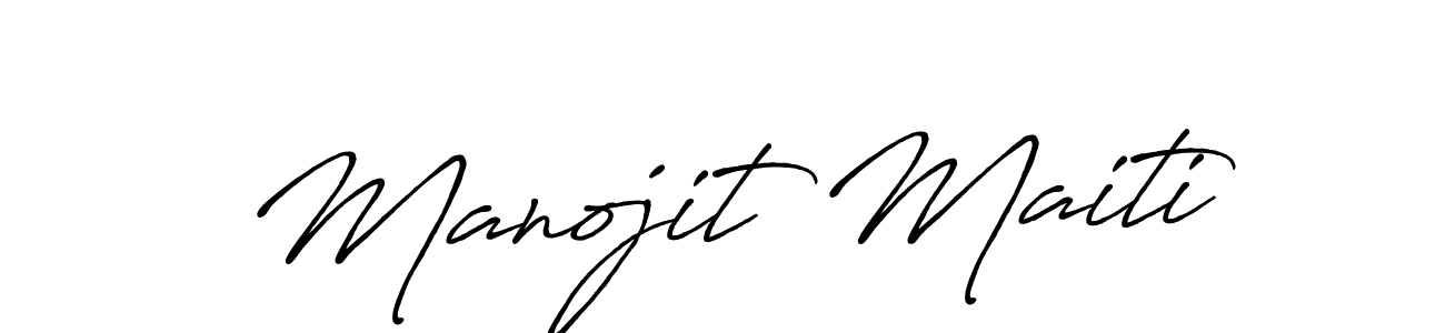 Also we have Manojit Maiti name is the best signature style. Create professional handwritten signature collection using Antro_Vectra_Bolder autograph style. Manojit Maiti signature style 7 images and pictures png
