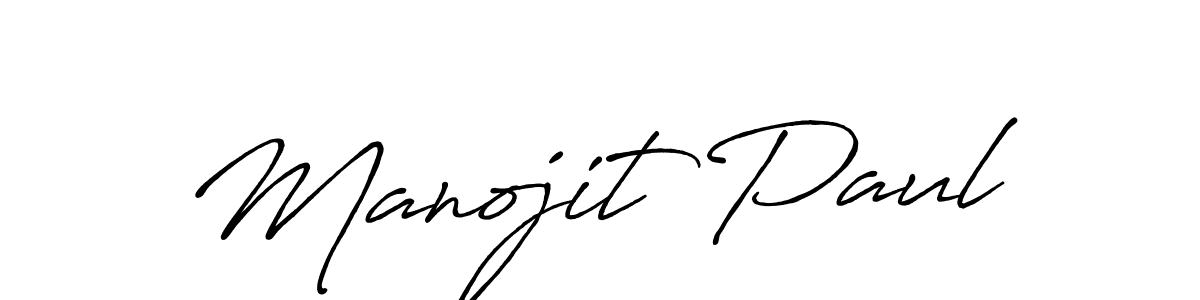 Use a signature maker to create a handwritten signature online. With this signature software, you can design (Antro_Vectra_Bolder) your own signature for name Manojit Paul. Manojit Paul signature style 7 images and pictures png