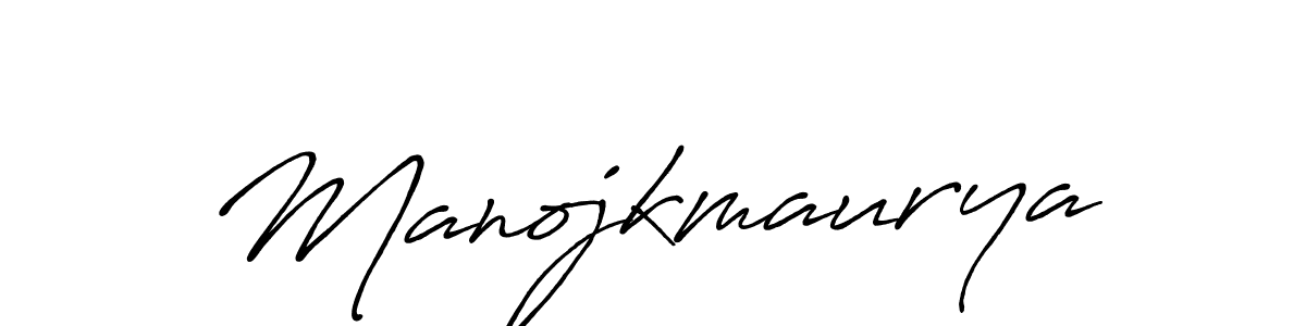 Make a beautiful signature design for name Manojkmaurya. With this signature (Antro_Vectra_Bolder) style, you can create a handwritten signature for free. Manojkmaurya signature style 7 images and pictures png