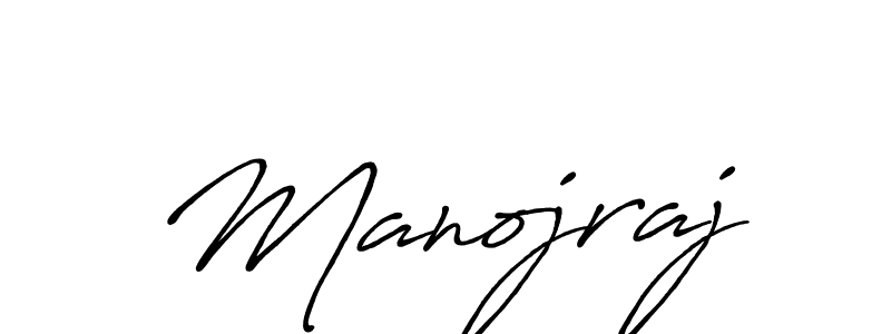 Make a beautiful signature design for name Manojraj. With this signature (Antro_Vectra_Bolder) style, you can create a handwritten signature for free. Manojraj signature style 7 images and pictures png