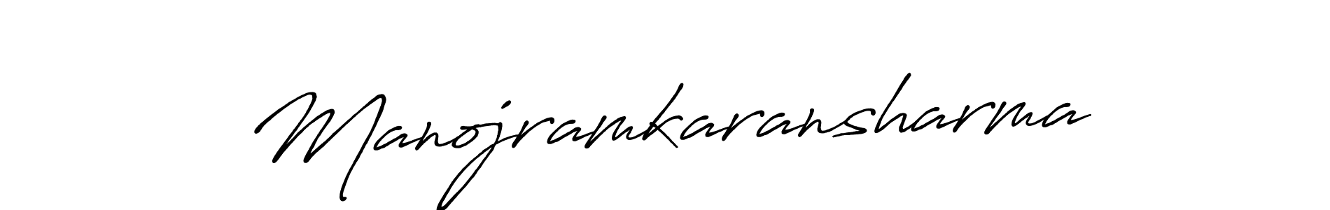 Manojramkaransharma stylish signature style. Best Handwritten Sign (Antro_Vectra_Bolder) for my name. Handwritten Signature Collection Ideas for my name Manojramkaransharma. Manojramkaransharma signature style 7 images and pictures png