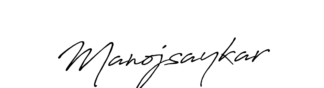 How to make Manojsaykar signature? Antro_Vectra_Bolder is a professional autograph style. Create handwritten signature for Manojsaykar name. Manojsaykar signature style 7 images and pictures png