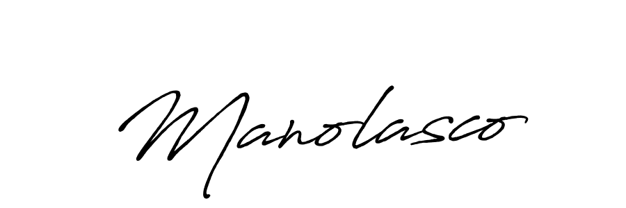 Create a beautiful signature design for name Manolasco. With this signature (Antro_Vectra_Bolder) fonts, you can make a handwritten signature for free. Manolasco signature style 7 images and pictures png