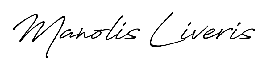A modern signature idea for name Manolis Liveris using Antro_Vectra_Bolder font. Clean strokes and elegant curves make it stand out instantly. Manolis Liveris signature style 7 images and pictures png