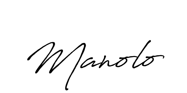 Use a signature maker to create a handwritten signature online. With this signature software, you can design (Antro_Vectra_Bolder) your own signature for name Manolo. Manolo signature style 7 images and pictures png