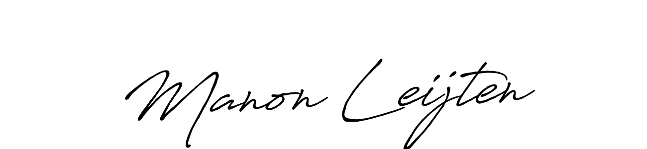 Make a beautiful signature design for name Manon Leijten. Use this online signature maker to create a handwritten signature for free. Manon Leijten signature style 7 images and pictures png