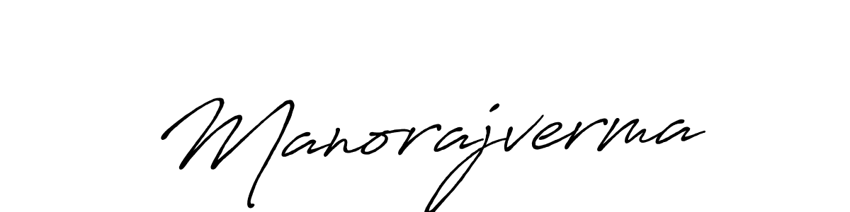 Manorajverma stylish signature style. Best Handwritten Sign (Antro_Vectra_Bolder) for my name. Handwritten Signature Collection Ideas for my name Manorajverma. Manorajverma signature style 7 images and pictures png