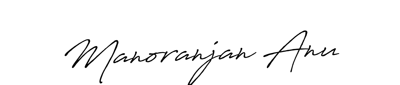 How to make Manoranjan Anu signature? Antro_Vectra_Bolder is a professional autograph style. Create handwritten signature for Manoranjan Anu name. Manoranjan Anu signature style 7 images and pictures png